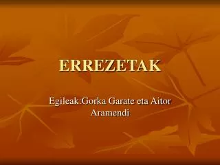 errezetak