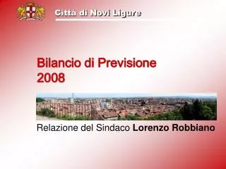 bilancio di previsione 2008