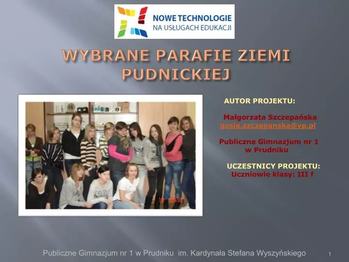 wybrane parafie ziemi pudnickiej