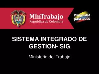 sistema integrado de gestion sig