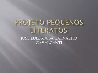 projeto pequenos literatos