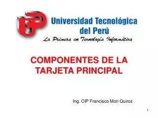 componentes de la tarjeta principal