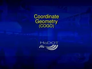 Coordinate Geometry (COGO)