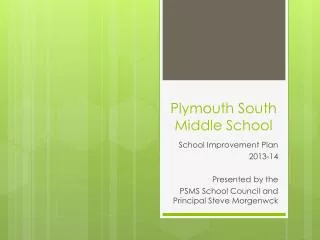 Plymouth South Middle School