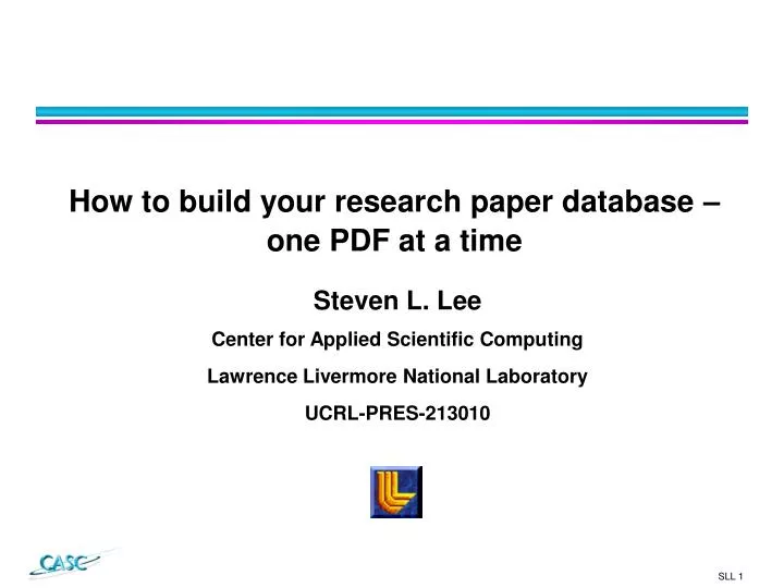 how to build your research paper database one pdf at a time