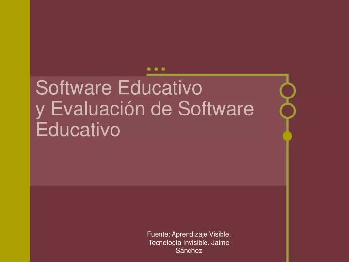 software educativo y evaluaci n de software educativo