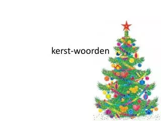 kerst woorden