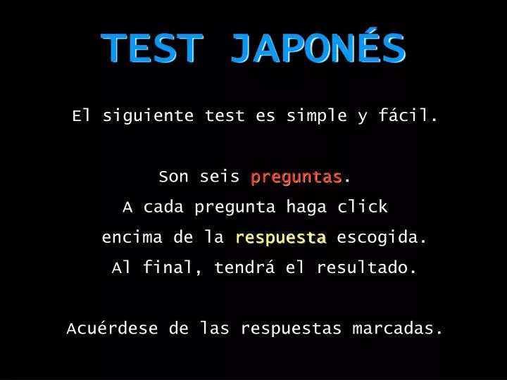 test japon s