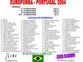 EUROPORRA - PORTUGAL 2004