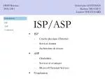 ISP/ASP - slide 1