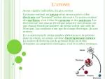 L’atome - slide 1
