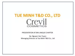 tue minh t d co ltd