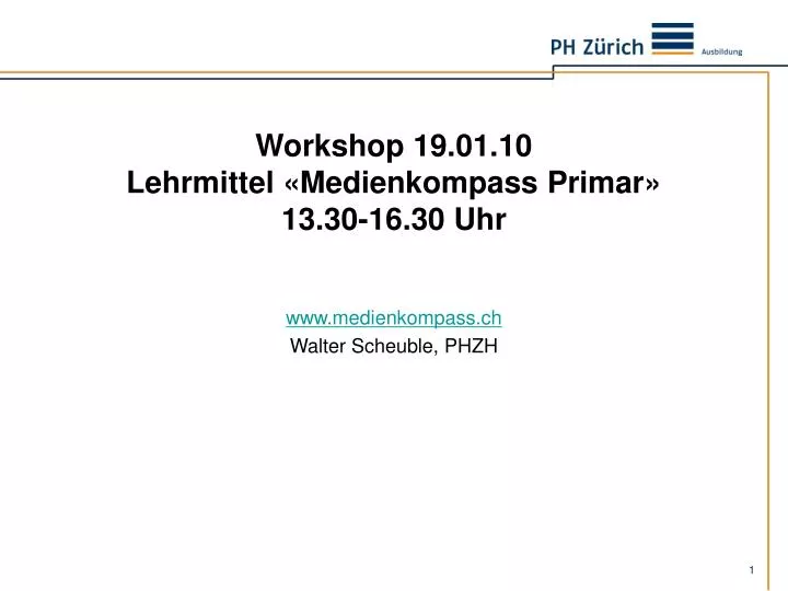 workshop 19 01 10 lehrmittel medienkompass primar 13 30 16 30 uhr