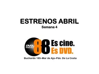 estrenos abril semana 4