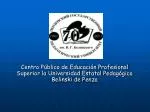 Fundado en 1939 para formación de maestros - slide 1