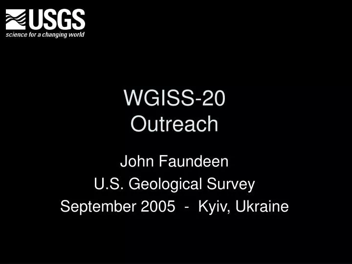 wgiss 20 outreach