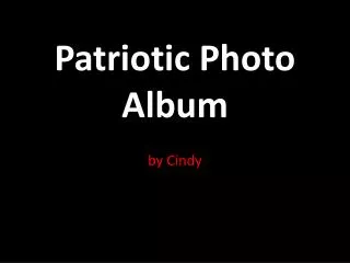 Patriotic Photo Album