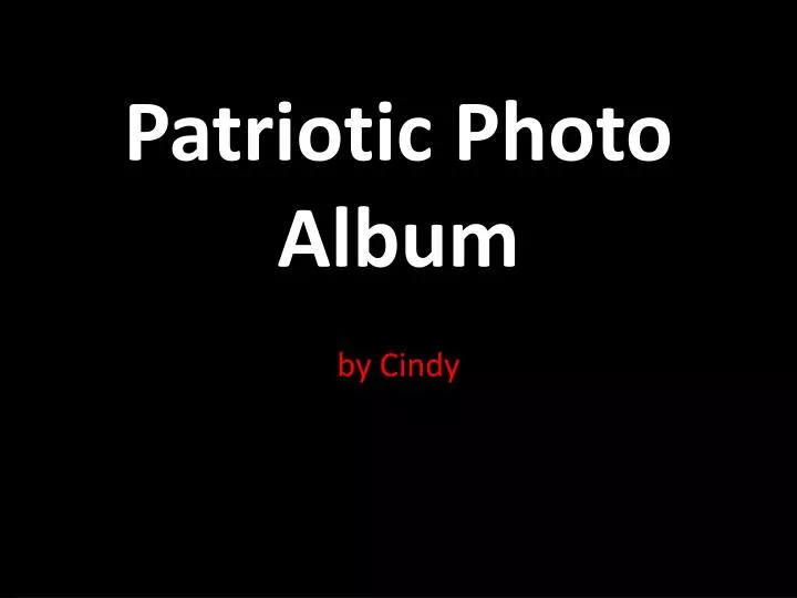 patriotic photo album