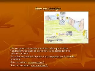 peur ou courage