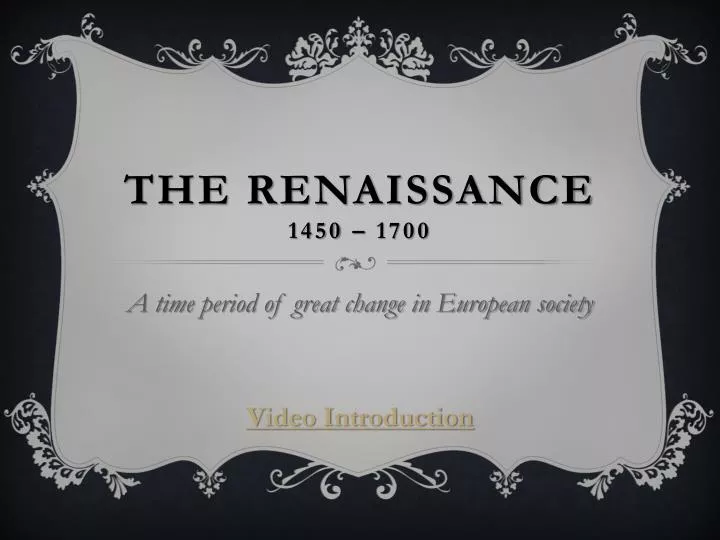 the renaissance 1450 1700