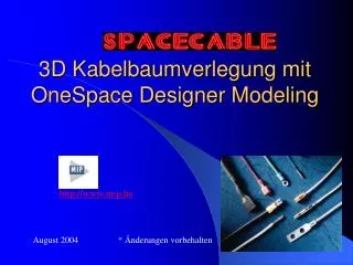 3D Kabelbaumverlegung mit OneSpace Designer Modeling