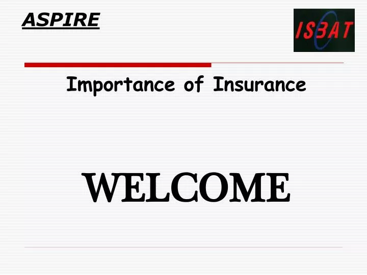 importance of insurance welcome