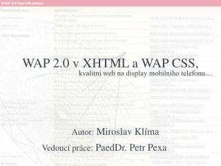 wap 2 0 v xhtml a wap css
