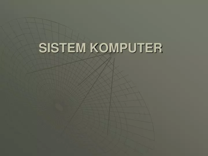 sistem komputer