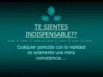 TE SIENTES INDISPENSABLE?? - slide 1