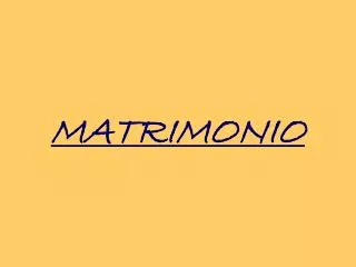 matrimonio