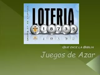 juegos de azar