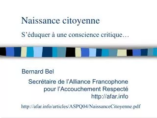 naissance citoyenne
