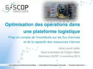 optimisation des op rations dans une plateforme logistique