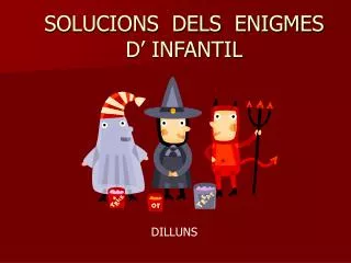 solucions dels enigmes d infantil