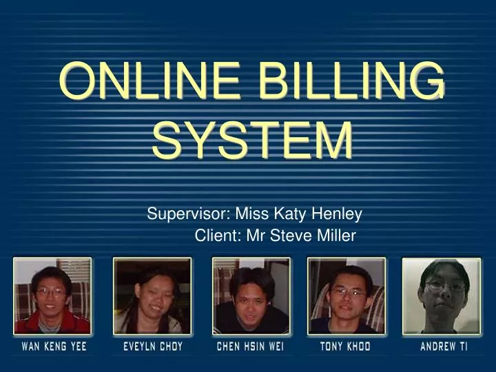 online billing system