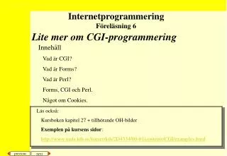 inneh ll vad r cgi vad r forms vad r perl forms cgi och perl n got om cookies