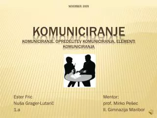 ester fric mentor nu a grager lutari prof mirko pe ec 1 a ii gimnazija maribor