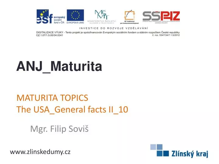 maturita topics the usa general facts ii 10