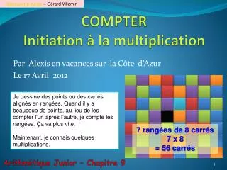 compter initiation la multiplication