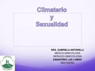 climaterio y sexualidad