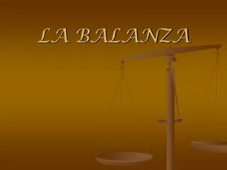 la balanza