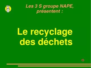 le recyclage des d chets