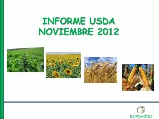 informe usda noviembre 2012