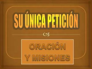 oraci n y misiones