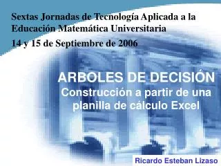 arboles de decisi n construcci n a partir de una planilla de c lculo excel
