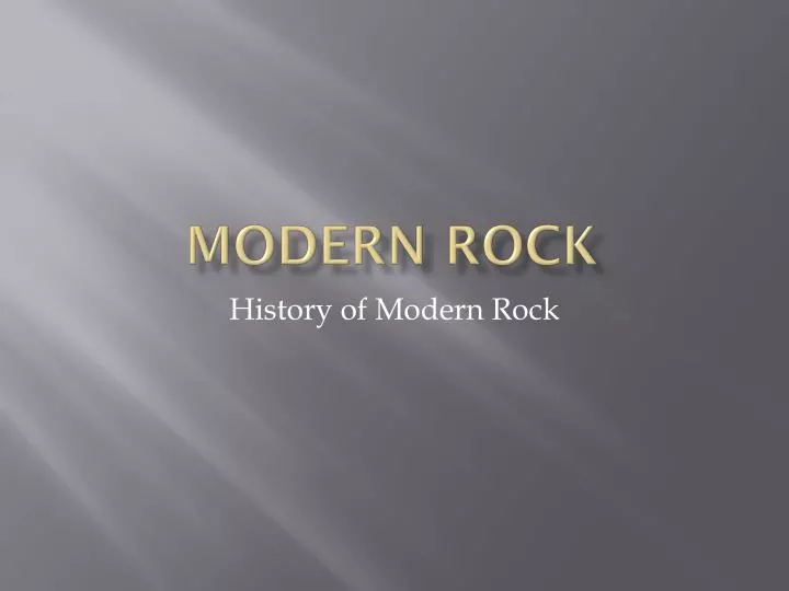 modern rock