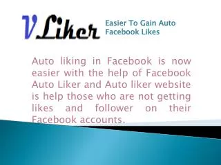Easier To Gain Auto Facebook Likes