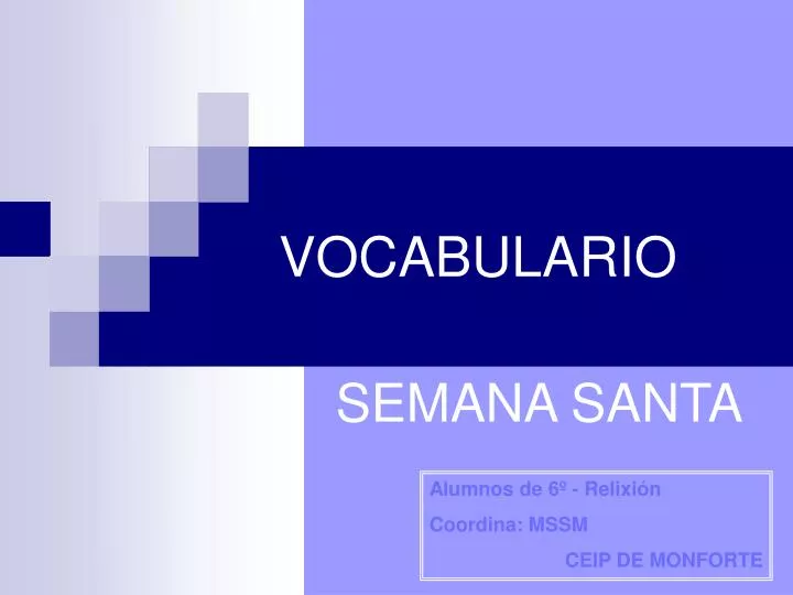 vocabulario