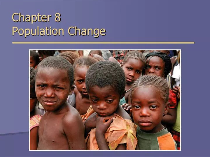 chapter 8 population change