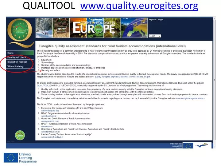 qualitool www quality eurogites org